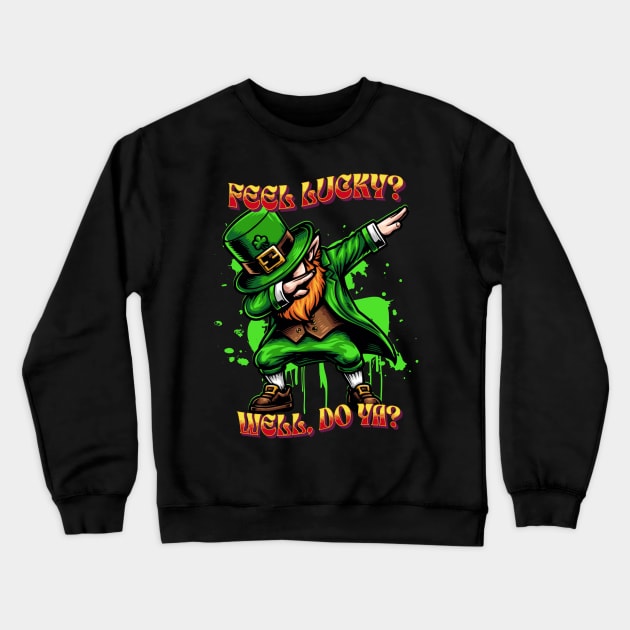 Lucky Leprechaun Crewneck Sweatshirt by RockReflections